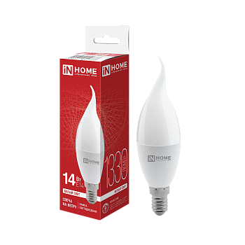 Лампа светодиодная LED-СВЕЧА НА ВЕТРУ-VC 14Вт 230В E14 4000K 1330Лм IN HOME в Иркутске