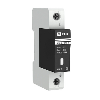 Ограничитель импульсного перенапряжения ОПС1-D 1Р In=5kA Un=230B Im=10kA EKF в Иркутске
