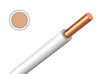 Провод ПВ-1 (ПуВ) 4 белый в Иркутске