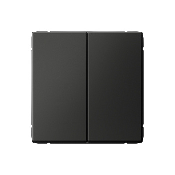 ARTGALLERY 2-клавишный ВЫКЛЮЧАТЕЛЬ КНОПОЧНЫЙ, сх.2, 10А, механизм, БАЗАЛЬТ в Иркутске