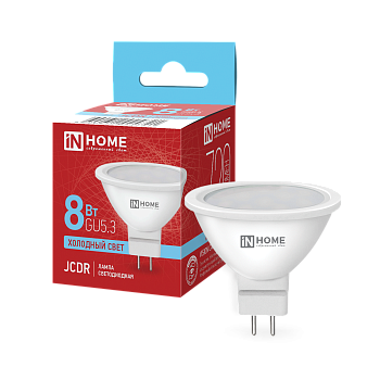 Лампа светодиодная LED-JCDR-VC 8Вт 230В GU5.3 6500К 720Лм IN HOME в Иркутске