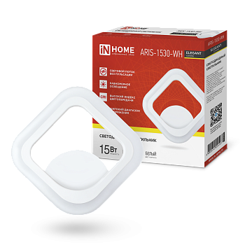 Светильник светодиодный ELEGANT ARIS-1530-WH 15Вт 230В 3000К 1200Лм белый IN HOME в Иркутске