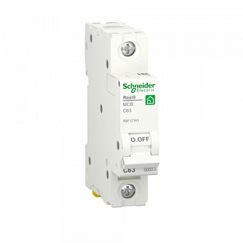 Автоматический выключатель Resi9 1Р 63А 6,0кА характеристика C Schneider Electric в Иркутске
