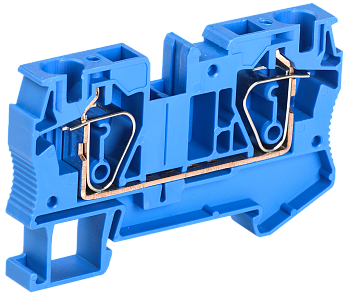 Клемма пружинная КПИ 2в-6 57А синий IEK в Иркутске