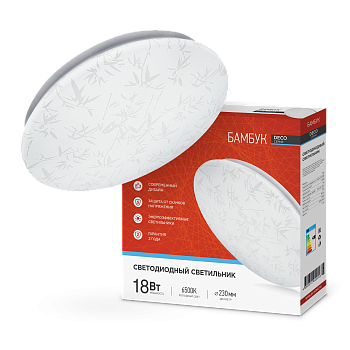 Светильник светодиодный серии DECO БАМБУК 18Вт 230В 6500К 1620Лм 260х55мм IN HOME в Иркутске