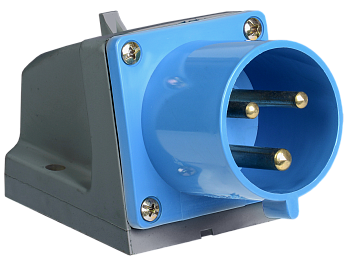 Вилка 523 стационарная 2Р+РЕ 32А 220В IP44 IEK в Иркутске