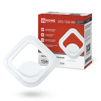 Светильник светодиодный ELEGANT ARIS-1540-WH 15Вт 230В 4000К 1200Лм белый IN HOME в Иркутске
