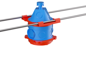 Универсальная потолочная коробка для заливки в бетон, 90х71x114мм DKC в Иркутске