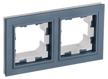 Рамка двойная IP44 BRITE IEK маренго в Иркутске