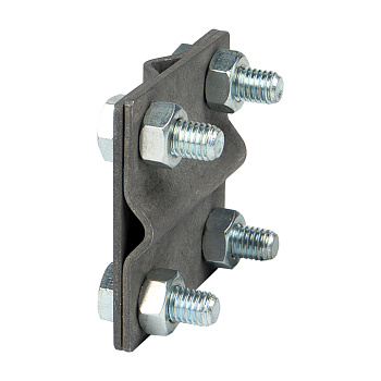 Зажим крестовидный прут-прут   (пластина 57x57мм) HZ EKF PROxima в Иркутске