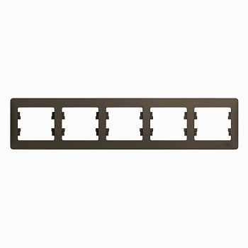 Рамка пятиместная Glossa SE шоколад в Иркутске