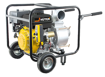Мотопомпа MPD-100 Huter (для грязной воды, электронный стартер, колеса) в Иркутске