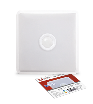 Светильник светодиодный СПБ-2Д-КВАДРАТ 10Вт 4000К 800Лм 170мм с датчиком белый IN HOME в Иркутске