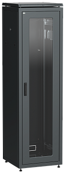 ITK Шкаф сетевой 19" LINEA N 33U 600х800 мм стеклянная передняя дверь черный в Иркутске