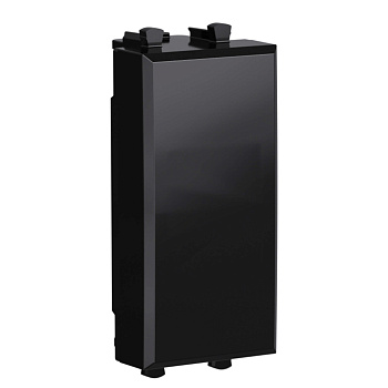 Заглушка модульная, Avanti "Черный квадрат", 1 модуль DKC в Иркутске