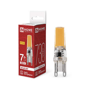 Лампа светодиодная LED-JCD-COB 7Вт 230В G9 4000К 730Лм IN HOME в Иркутске