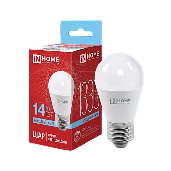 Лампа светодиодная LED-ШАР-VC 14Вт 230В E27 6500K 1330Лм IN HOME в Иркутске