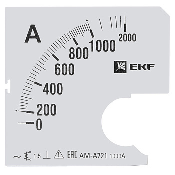 Шкала сменная для A721 1000/5А-1,5 EKF PROxima в Иркутске