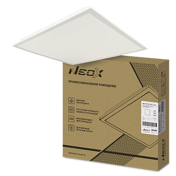 Панель светодиодная встраиваемая ДВО-PRO 4040-ОПАЛ 40Вт 4000К 120лм/Вт CRI80 IP40 595х595х30мм NEOX в Иркутске