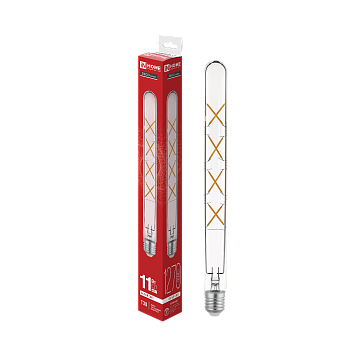 Лампа светодиодная LED-T30-deco 11Вт 230В Е27 4000К 1270Лм 300мм прозрачная IN HOME в Иркутске