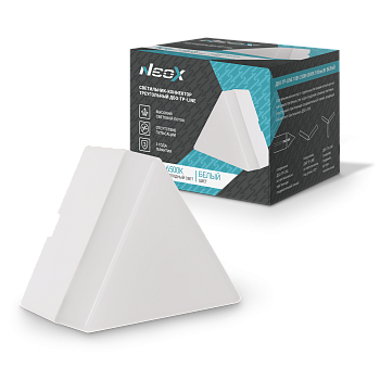 Светильник-коннектор треугольный ДБО-ТР-LINE 10Вт 230В 6500К белый NEOX в Иркутске