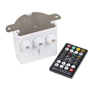 Микроволновый датчик движения белый для высоких потолков 2000Вт 360гр. 30м IP65 MW-707 EKF в Иркутске