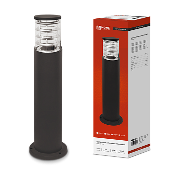 Светильник уличный напольный НБУ ART-PT-1xA60-BL алюминиевый 600мм черный IP54 IN HOME в Иркутске