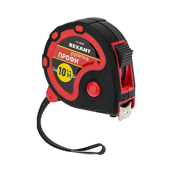 Рулетка измерительная «Профи» REXANT прорезиненный корпус 10мх25мм в Иркутске