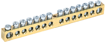 Шина IEK PEN "земля-ноль" 8х12мм 14/1 по центру в Иркутске