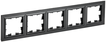 Рамка пятиместная BRITE IEK черная в Иркутске