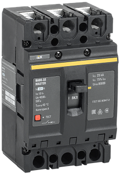 Выключатель автоматический ВА88-32 3Р 63А 25кА MASTER IEK в Иркутске