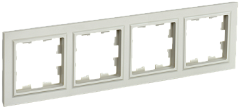 Рамка четырехместная BRITE IEK бежевая в Иркутске