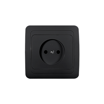 Розетка одинарная CLASSICO черная 2022B IN HOME в Иркутске