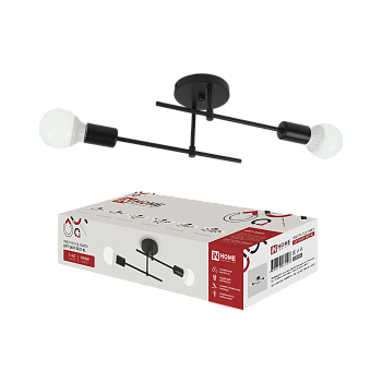 Люстра под лампу LOFT EASY-2E27-BL 2хЕ27 черный IN HOME в Иркутске