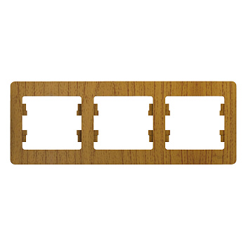 Рамка тройная Glossa SE дуб в Иркутске