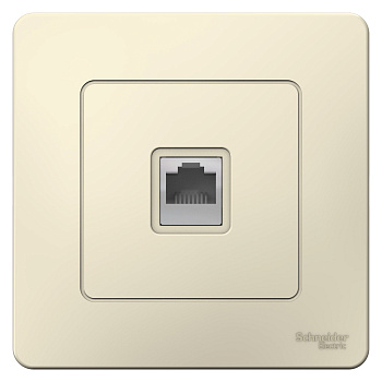 Розетка компьютерная BLANCA SE молочная в Иркутске