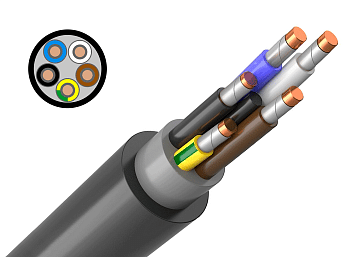Кабель ППГ нг(А)-FRHF 5х4 ок (N, PE) - 0,66кВ ГОСТ 31996-2012 Кабэкс в Иркутске