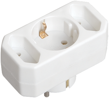 Тройник IEK Т-01/01-2 1 круглое+2 плоских места в Иркутске