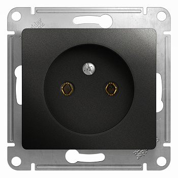 Розетка одинарная Glossa SE антрацит в Иркутске