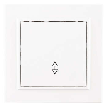 Выключатель одноклавишный проходной Минск EKF белый в Иркутске