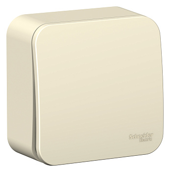 Переключатель одноклавишный BLANCA SE накладной с изоляционной пластиной молочный в Иркутске