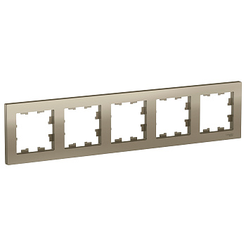 Рамка пятиместная AtlasDesign SE шампань в Иркутске