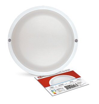 Светильник светодиодный герметичный СПП 1065-КРУГ 10Вт 6500К 900Лм IP65 115мм IN HOME в Иркутске