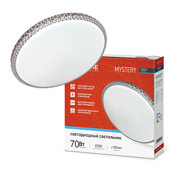 Светильник светодиодный серии DECO MYSTERY 70Вт 230В 6500К 6300Лм 500х73мм IN HOME в Иркутске