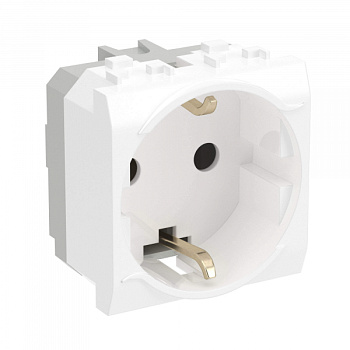 Розетка со шторками 1ая с з/к белая для кабель-канала Brava DKC в Иркутске