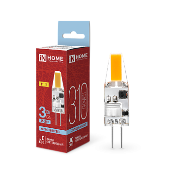 Лампа светодиодная LED-JC-COB 3Вт 12В G4 6500К 310Лм IN HOME в Иркутске