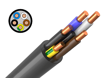 Кабель ВВГ нг(А)-LS 5х35 мк (N, PE) - 0,66кВ ГОСТ 31996-2012 Кабэкс в Иркутске