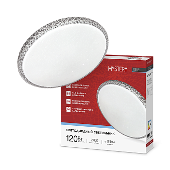 Светильник светодиодный серии DECO MYSTERY 120Вт 230В 6500К 12600Лм 500х73мм IN HOME в Иркутске