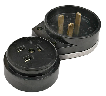 Разъем печной РШ/ВШ карболитовый 32А 250В черный 9114 IN HOME в Иркутске