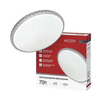 Светильник светодиодный серии DECO MYSTERY 70Вт 230В 4000К 6300Лм 495х70мм IN HOME в Иркутске